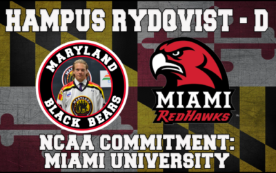 Hampus Rydqvist, Defenseman for the Black Bears, Announces Commitment to Miami University (Ohio)