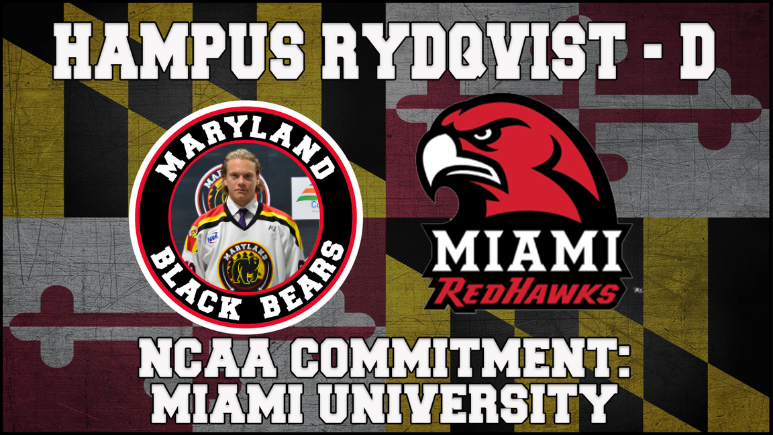 Hampus Rydqvist, Defenseman for the Black Bears, Announces Commitment to Miami University (Ohio)