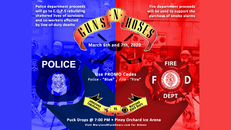 Black Bears Expand Guns & Hoses Night to Entire Weekend through Partnership with Anne Arundel County Police and Fire Department