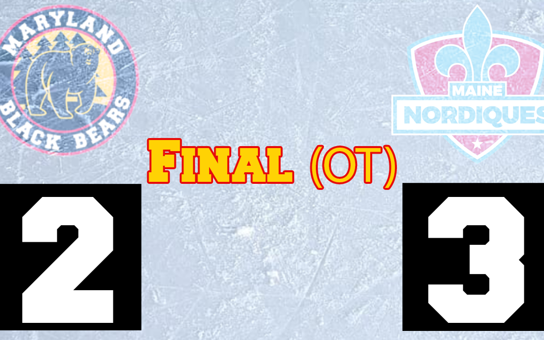 Nordiques Top Black Bears in Overtime