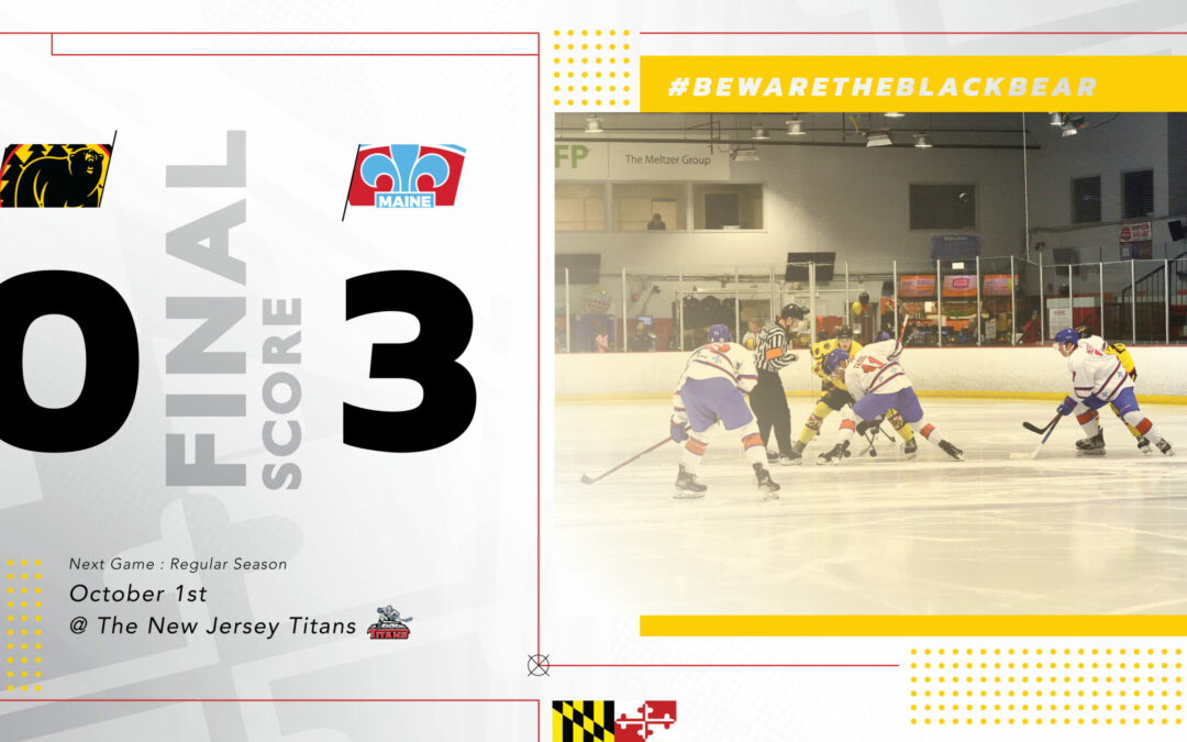 Nordiques Silence Black Bears With 3-0 Win