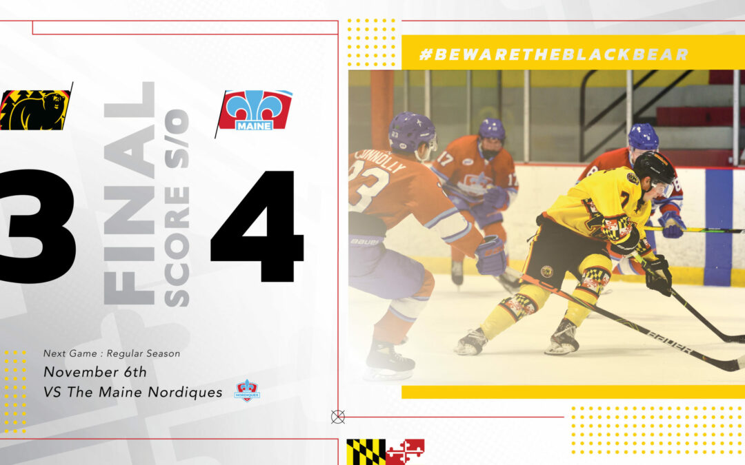 Nordiques Edge Black Bears In Shootout