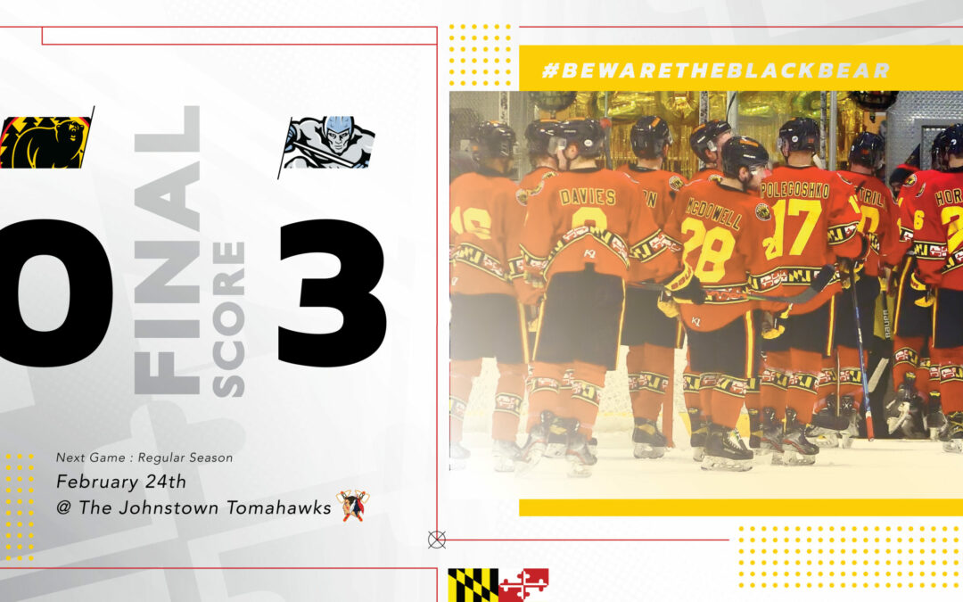 Titans Shutout Black Bears 3-0