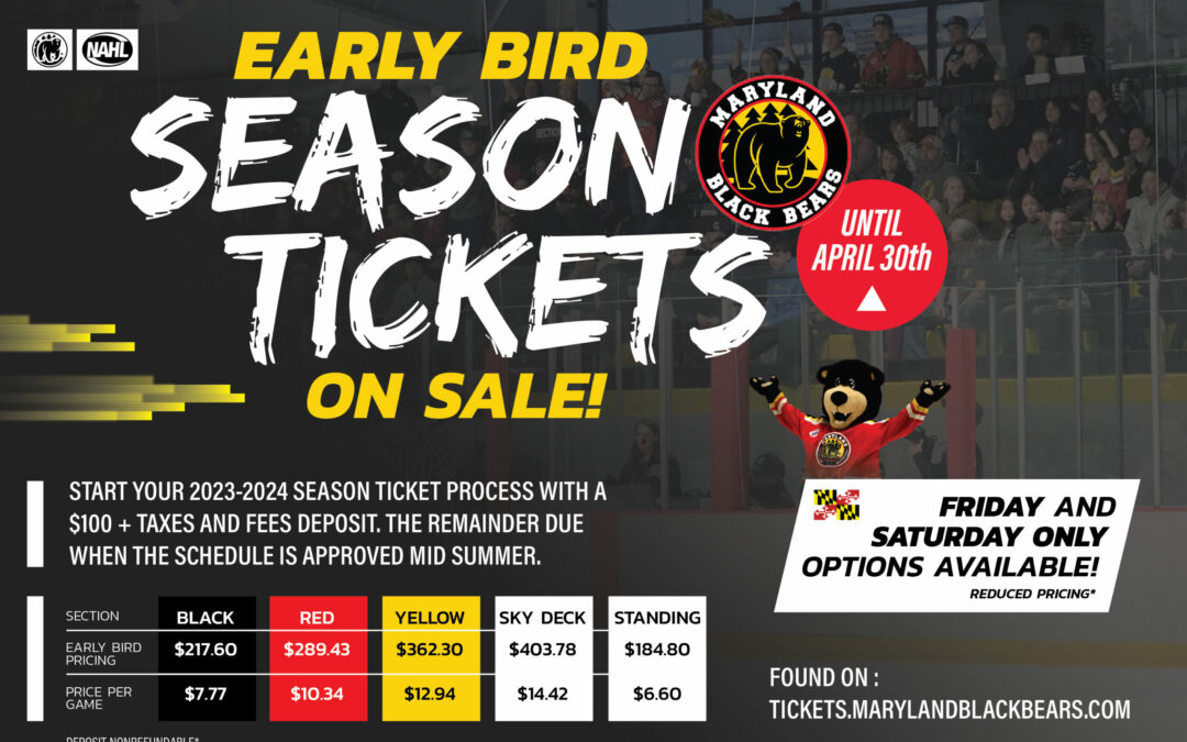 Early Bird Season Tickets on Sale!