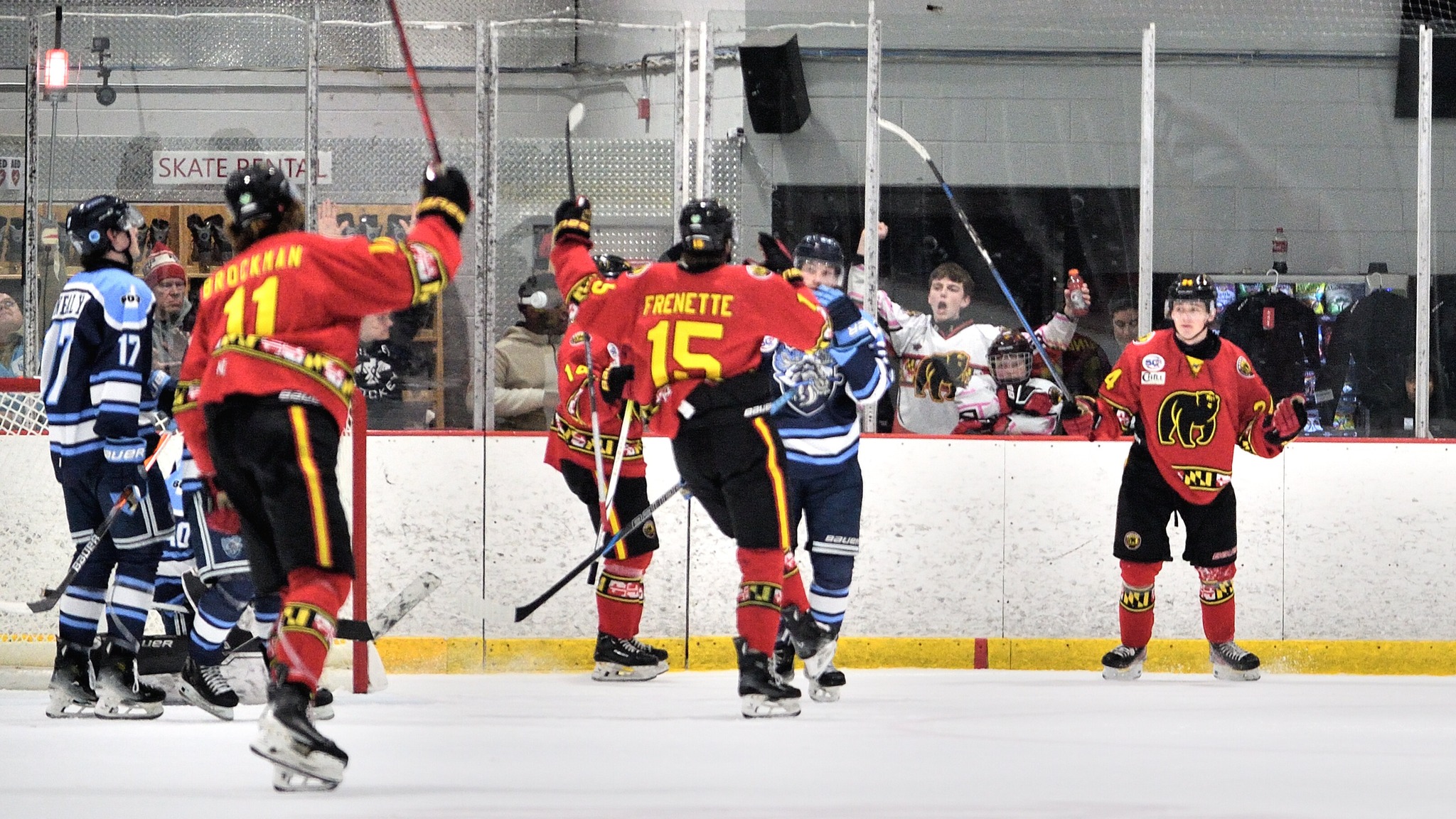 Maryland scores against New Hampshire