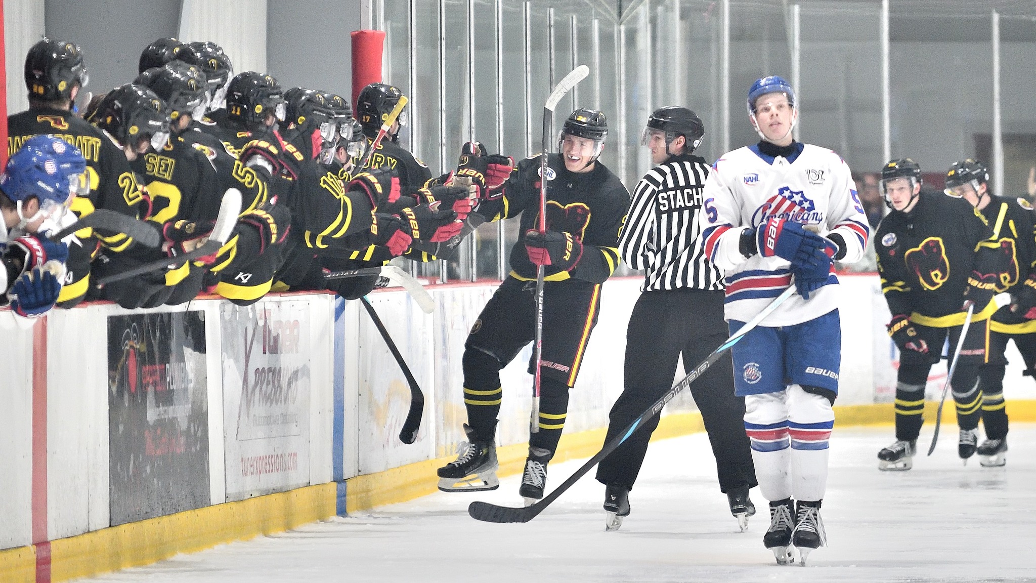 Black Bears score on Jr. Americans